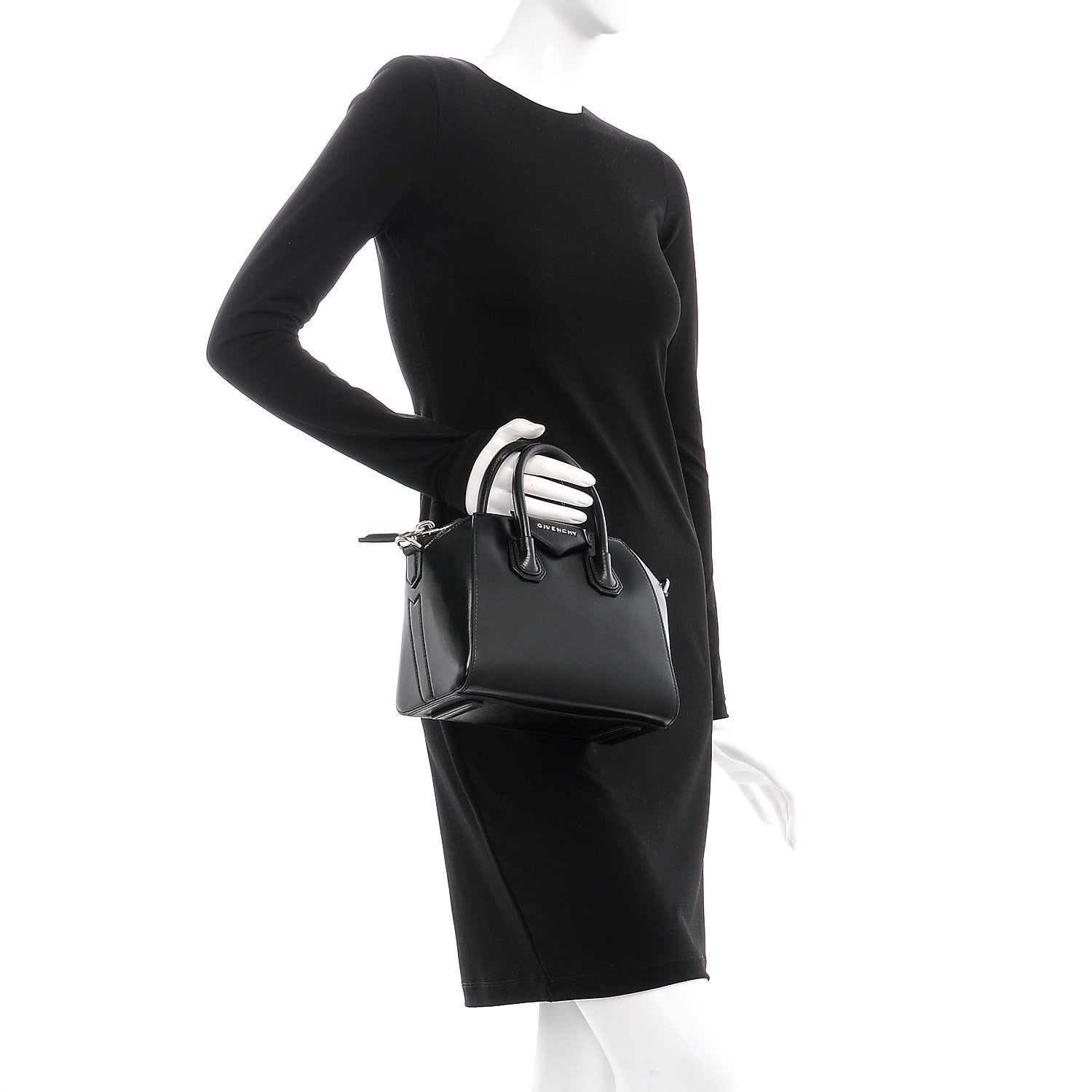 Givenchy Shiny Lord Calfskin Mini Antigona Black 3 of 8