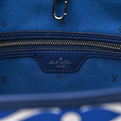 Louis Vuitton Monogram Escale Neverfull MM Blue 5 of 10