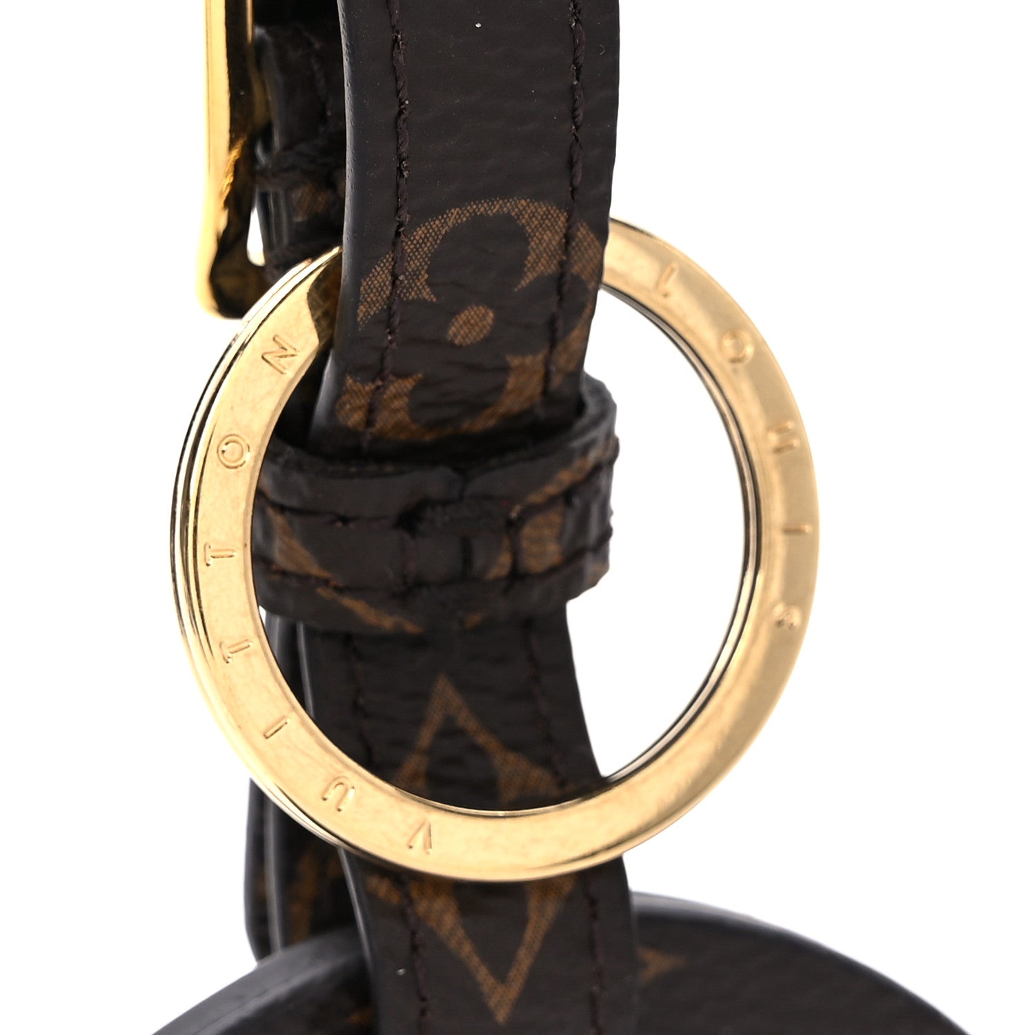Louis Vuitton X FORNASETTI Calfskin Architettura Luggage Tag Bag Charm Key Holder Black White 3 of 6