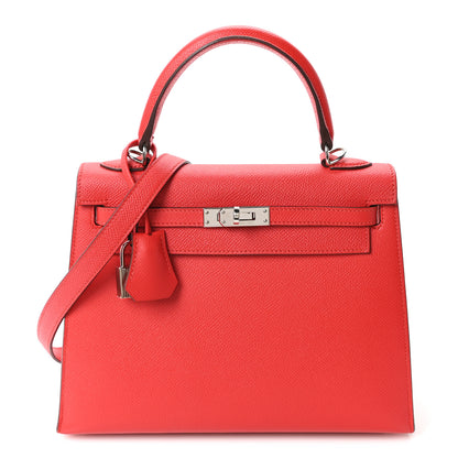 Hermes Epsom Kelly Sellier 25 Rouge Casaque 1 of 10