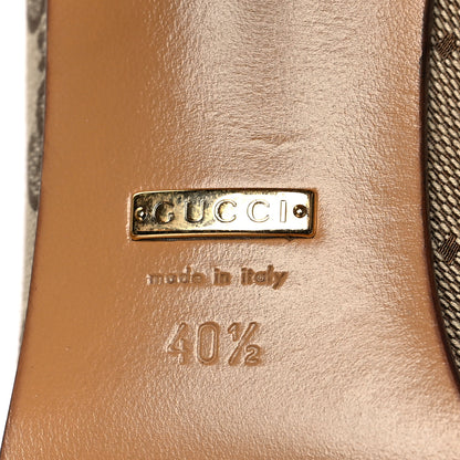 Gucci Monogram Lisa Mid Heel Boots 40.5 Beige Ebony 6 of 6