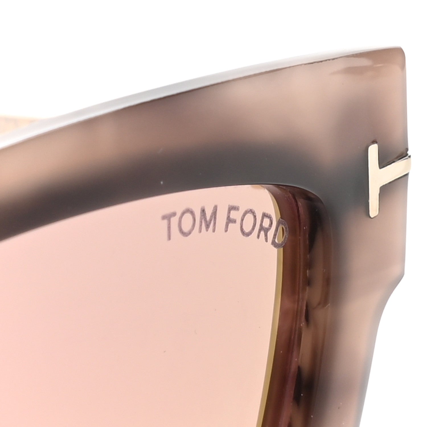 Tom Ford Acetate Lara Sunglasses TF573 Pink Melange Havana 5 of 6