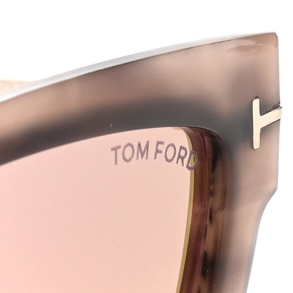 Tom Ford Acetate Lara Sunglasses TF573 Pink Melange Havana 5 of 6