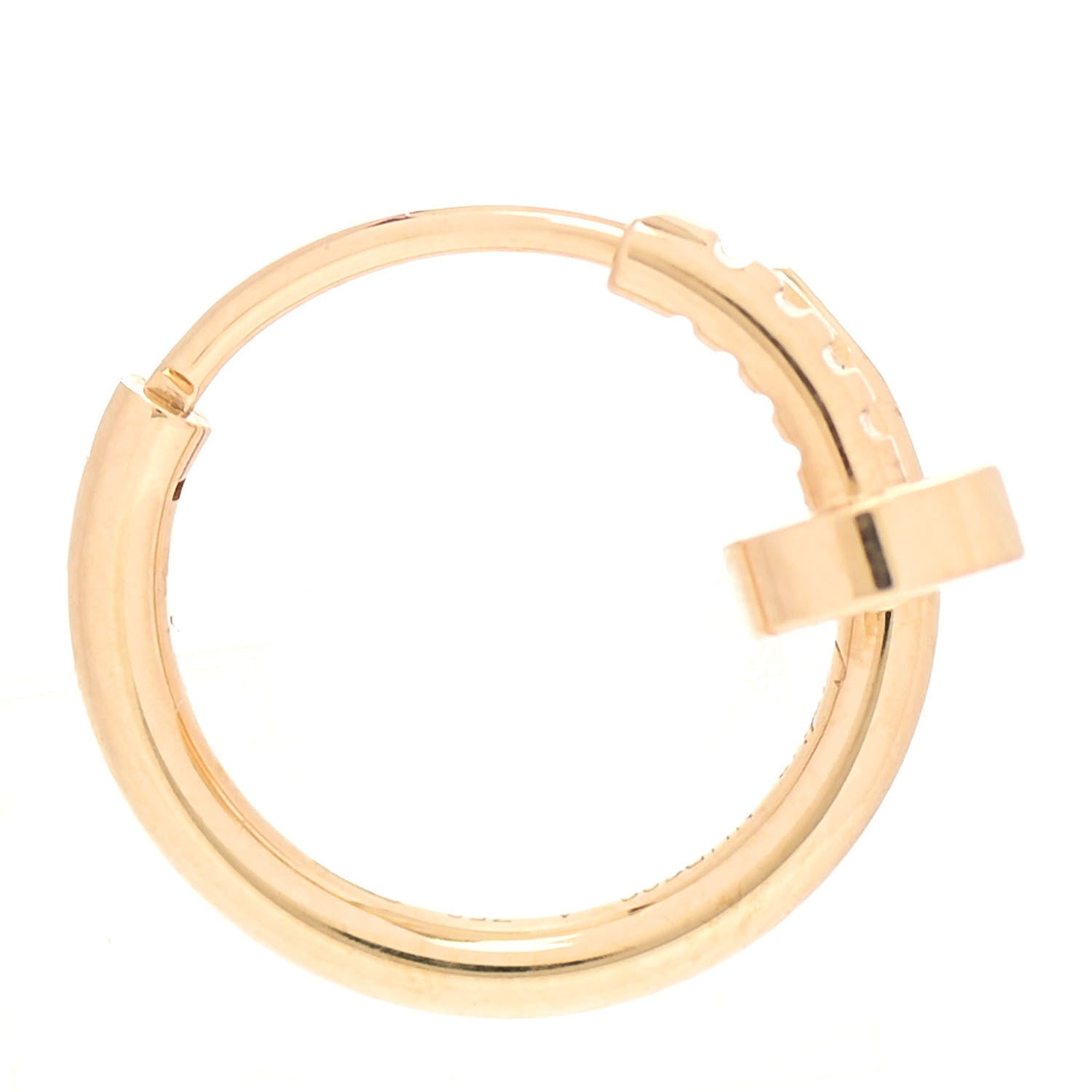 Cartier 18K Yellow Gold Juste Un Clou Single Hoop Earring 3 of 6