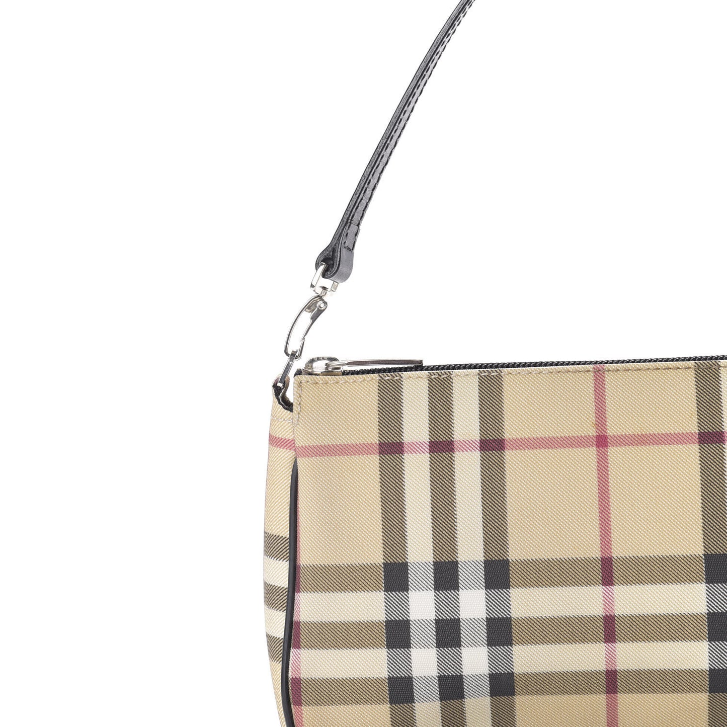 House Check Shoulder Bag Black