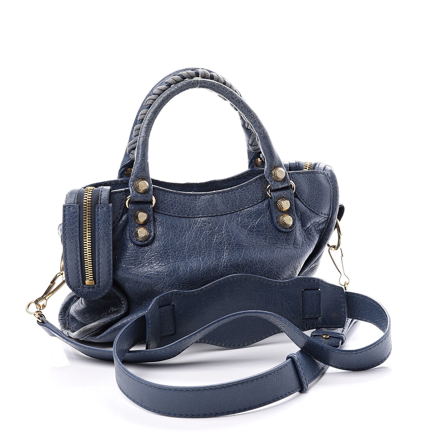 Agneau Giant 12 Gold Hardware Mini City Bleu Persan
