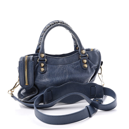 Balenciaga Agneau Giant 12 Gold Hardware Mini City Bleu Persan 3 of 10