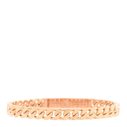 Hermes 18K Rose Gold Diamond PM Kelly Chaine Bracelet XL 2 of 4
