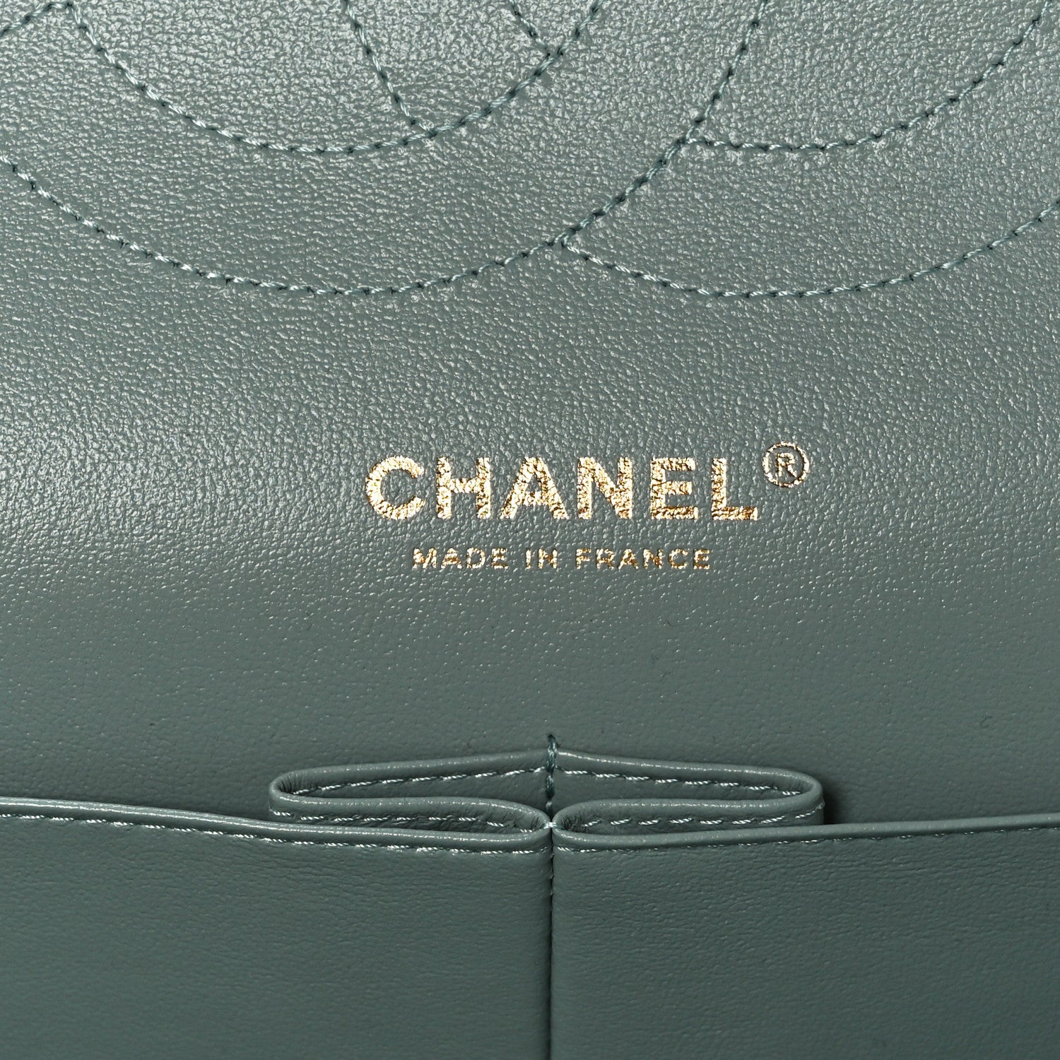 Chanel Caviar Quilted Jumbo Double Flap Grey 6 of 9