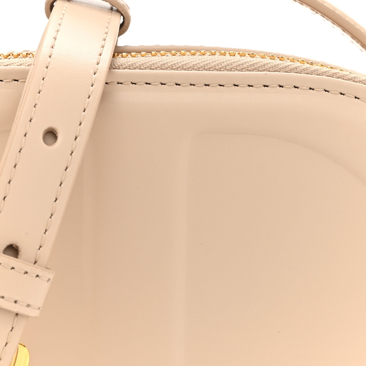 Calfskin CD Signature Oval Crossbody Camera Bag Caramel Beige