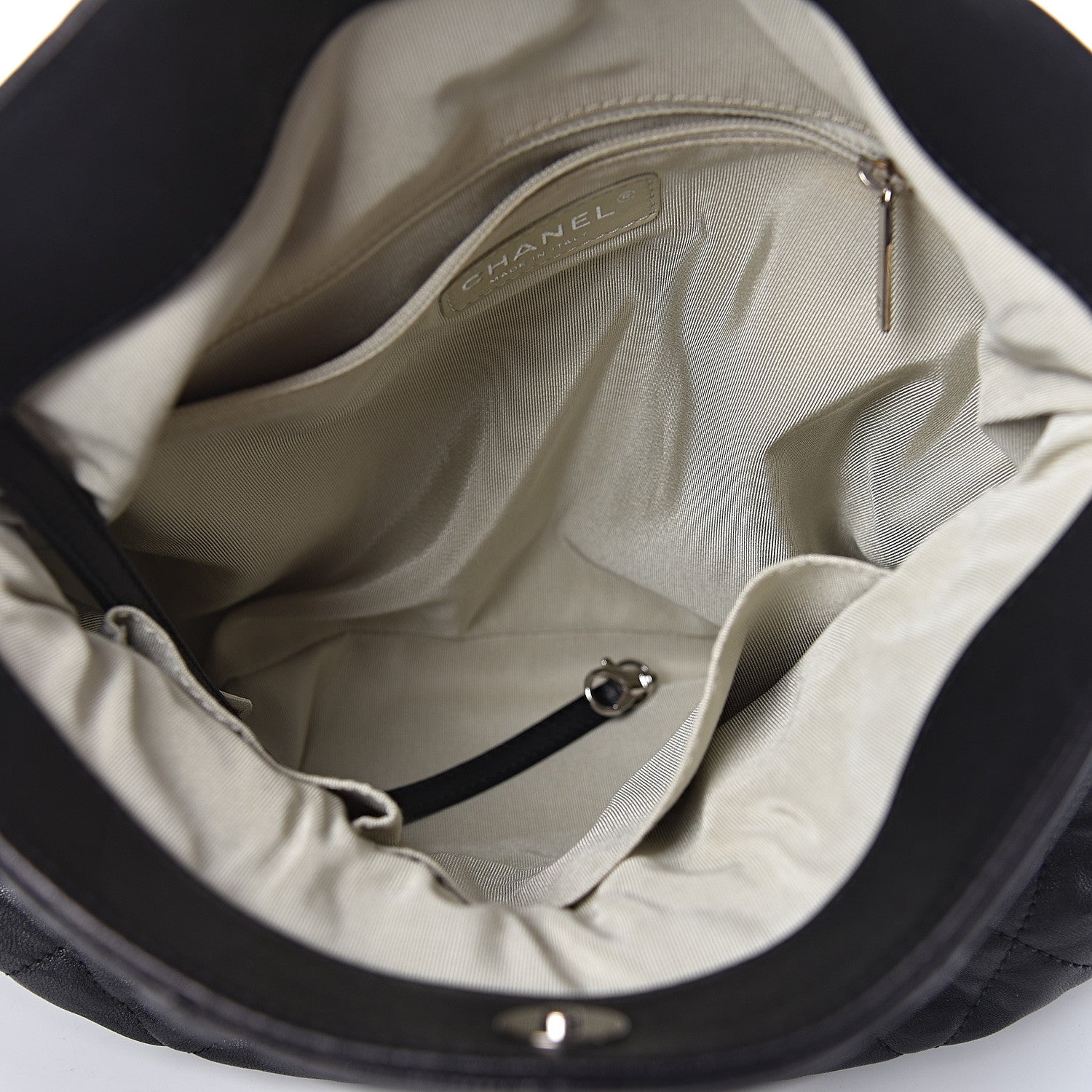 Chanel Washed Lambskin Chain Around Hobo Black 7 of 10