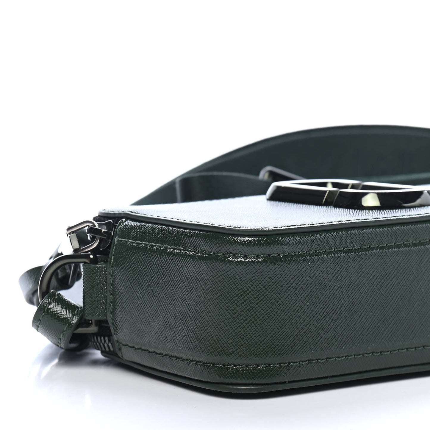 Saffiano Small Snapshot Camera Bag Olive Green