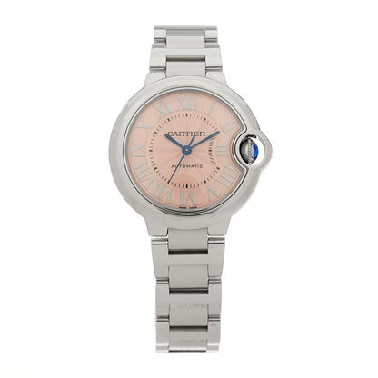 Cartier Stainless Steel 33mm Ballon Bleu De Cartier Automatic Watch Pink 1 of 6