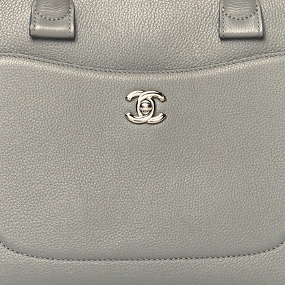 Chanel Grained Calfskin Small Neo Executive Shopper Tote Grey 3 of 20