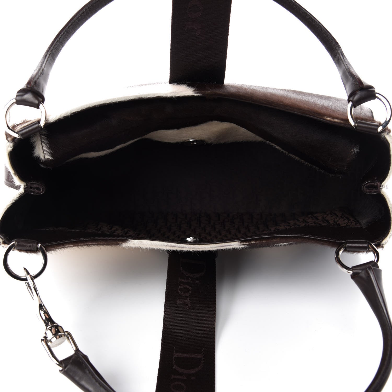 Christian Dior Pony Hair Street Chic Hobo Brown 5 of 10