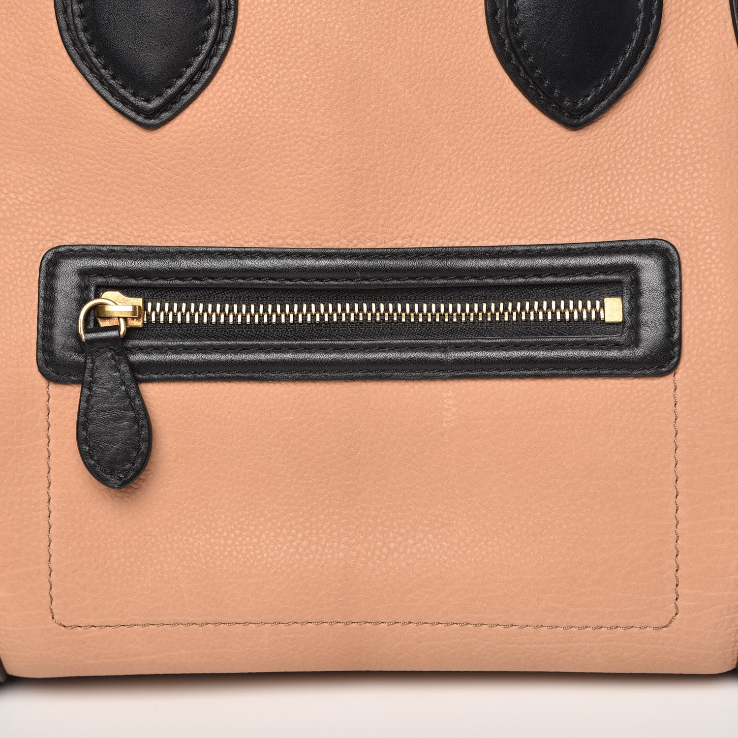 Celine Velluto Calfskin Mini Tri-Color Luggage Flesh 12 of 13