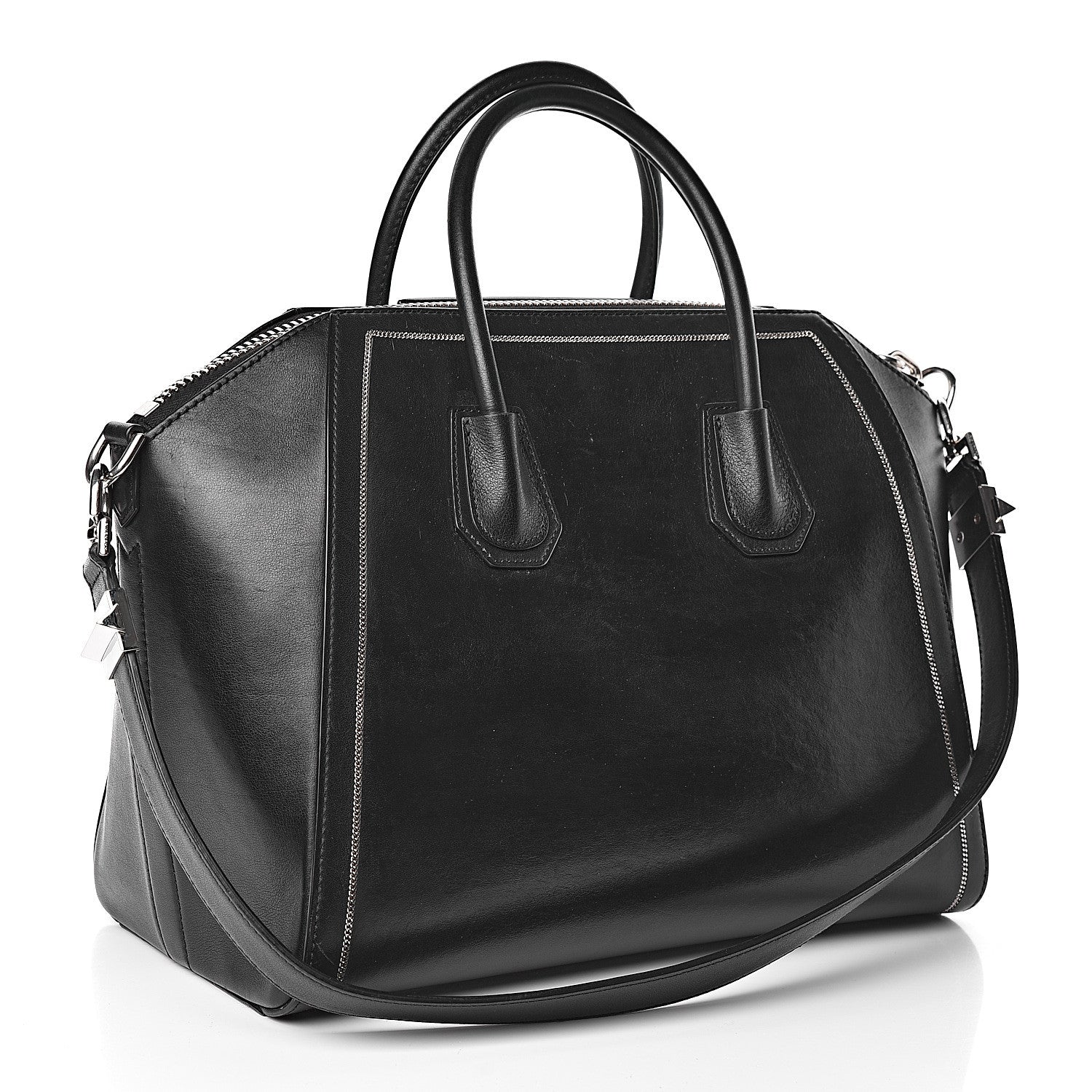 Givenchy Calfskin Chain Detail Medium Antigona Black 3 of 12