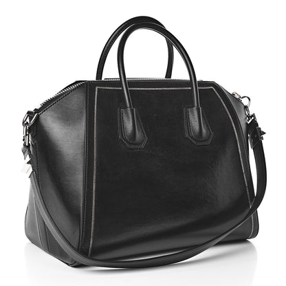 Givenchy Calfskin Chain Detail Medium Antigona Black 3 of 12