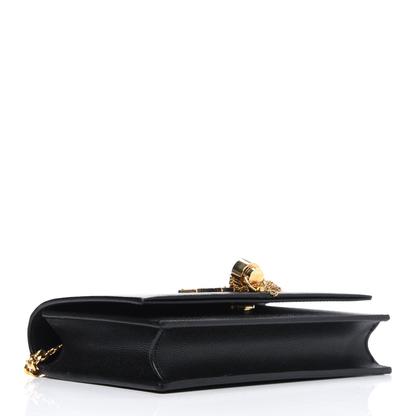 Grain De Poudre Classic Monogram Kate Tassel Chain Wallet Black