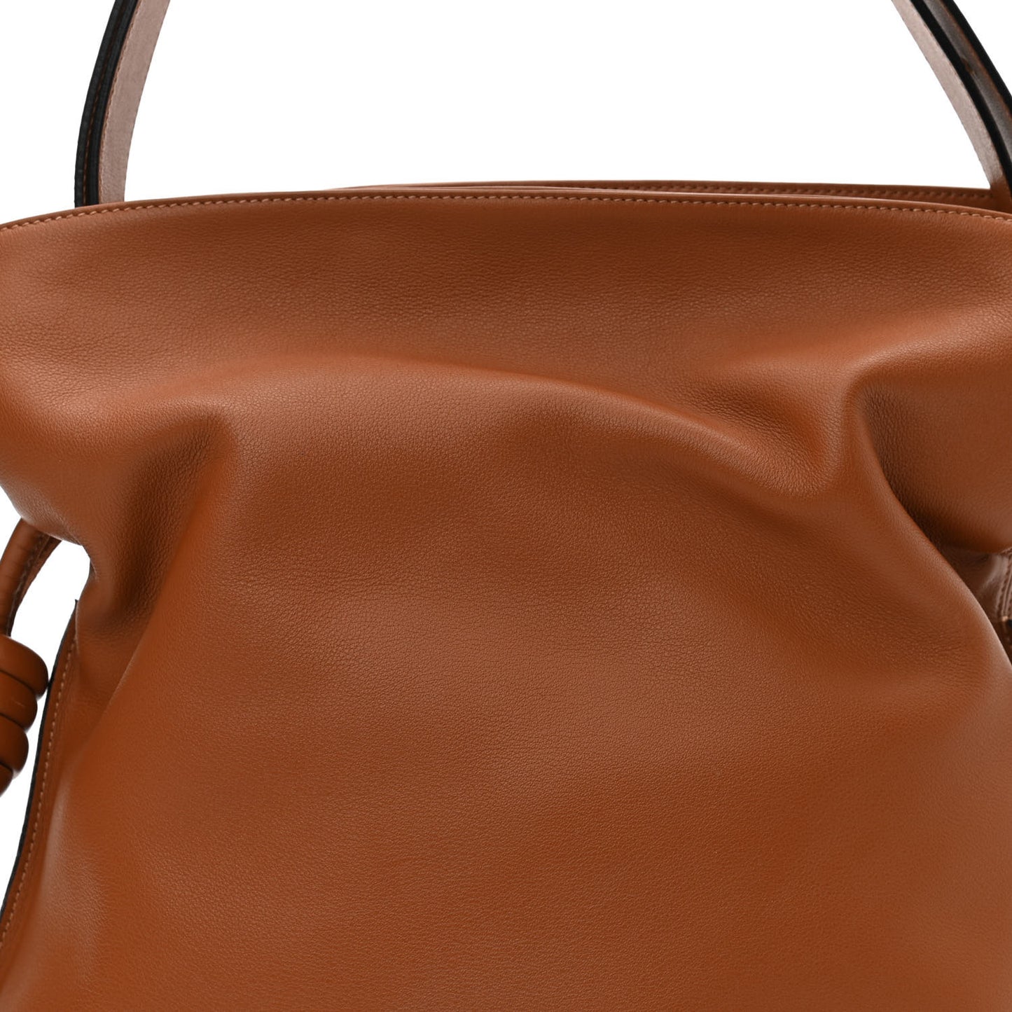 Calfskin Large Flamenco Knot Bag Warm Desert