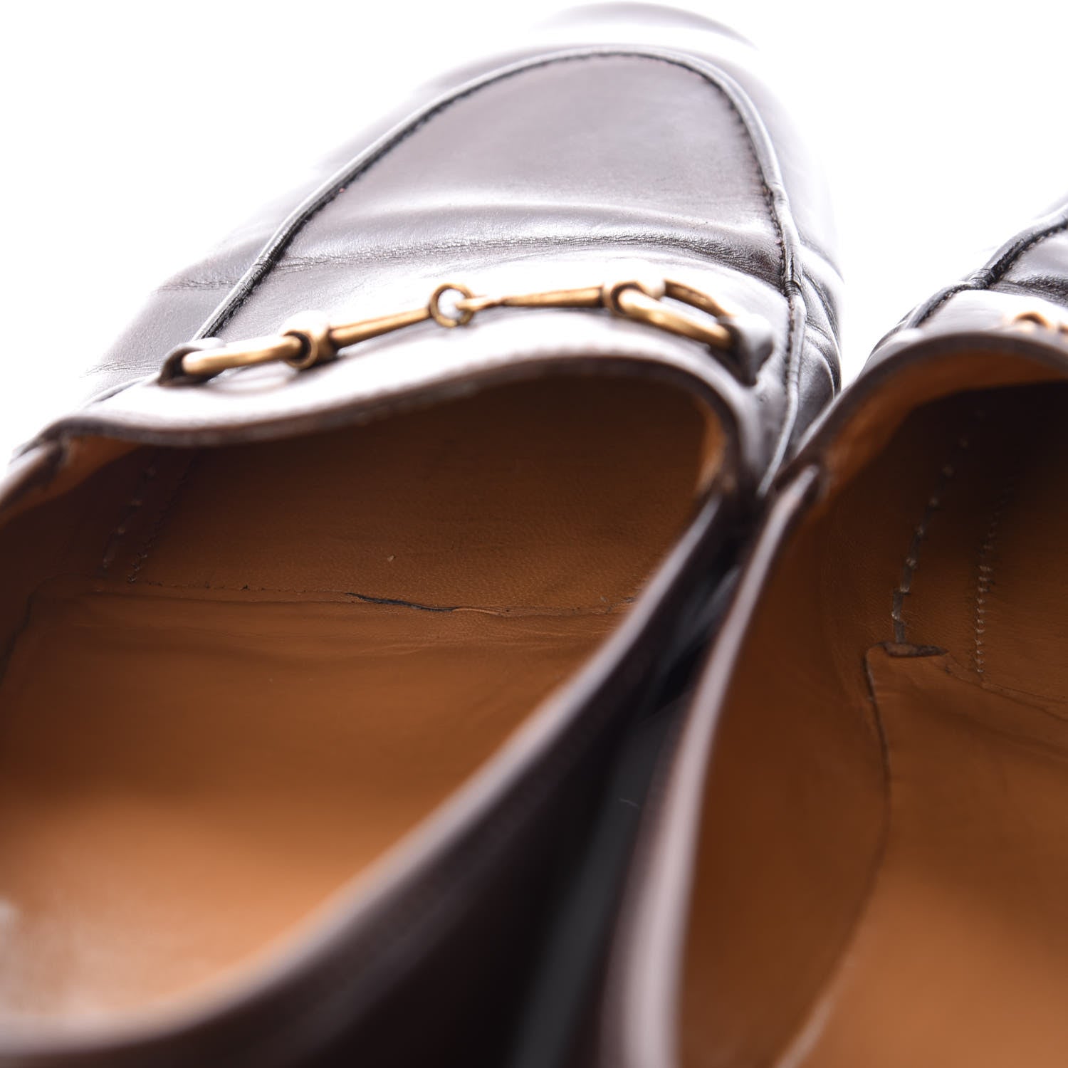 Gucci Calfskin Womens Jordaan Loafers 40.5 Fondente Brown 19 of 20