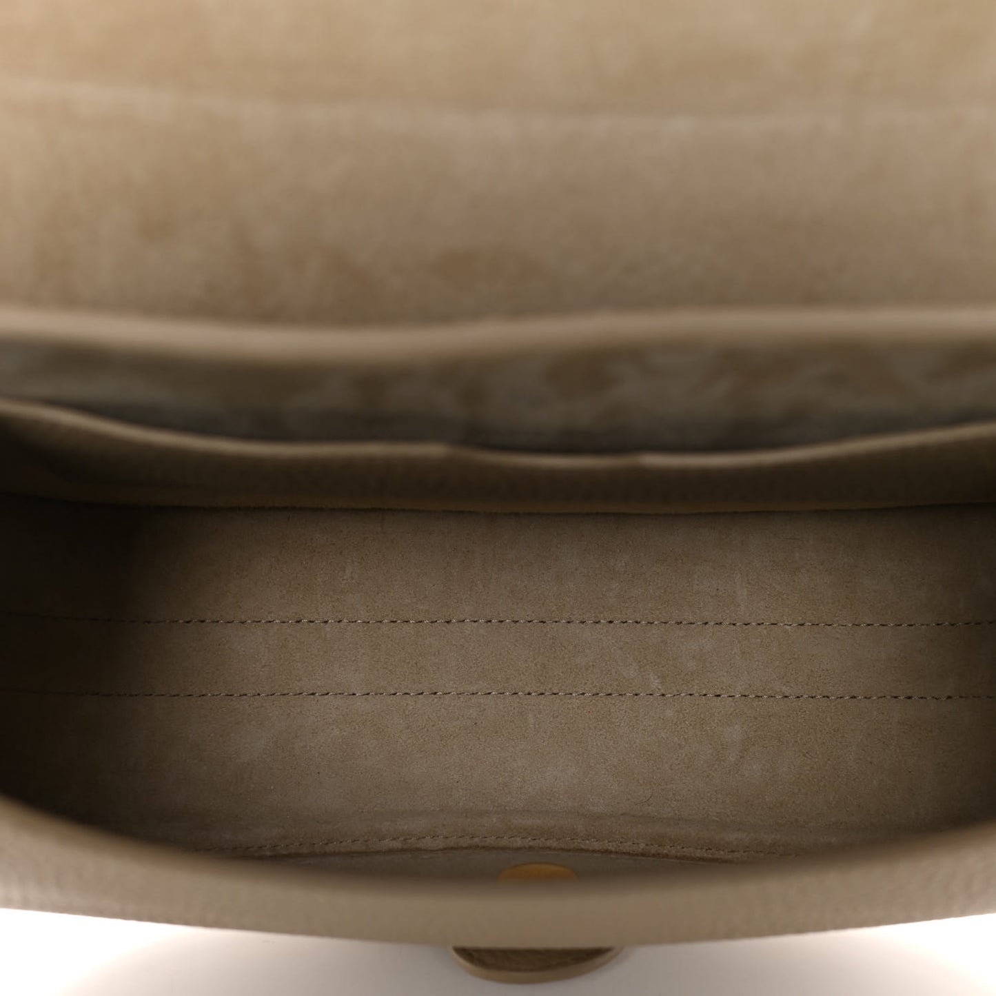 Grained Calfskin Large Bobby Flap Beige