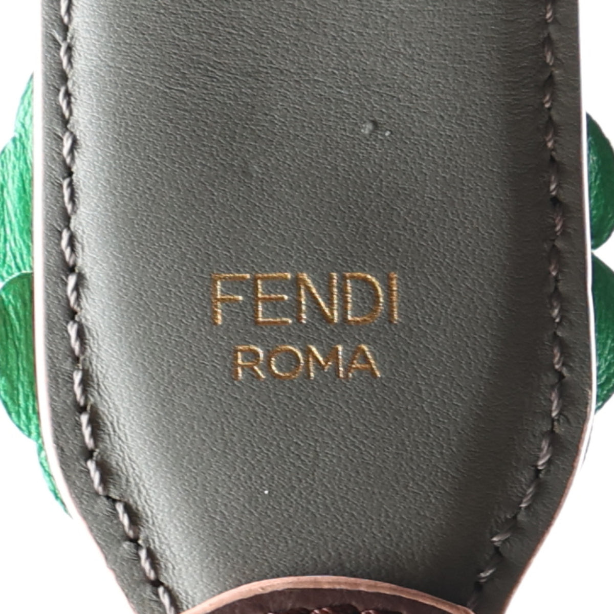 Vitello Dolce Flowerland Studded Strap You Moresco Malachite