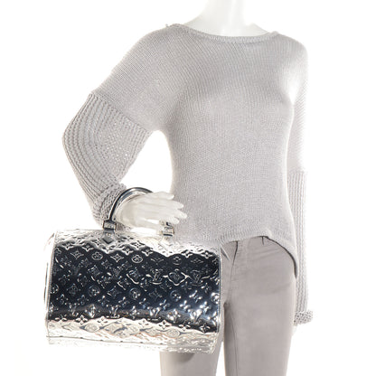 Louis Vuitton Monogram Miroir Speedy 30 Silver 2 of 8