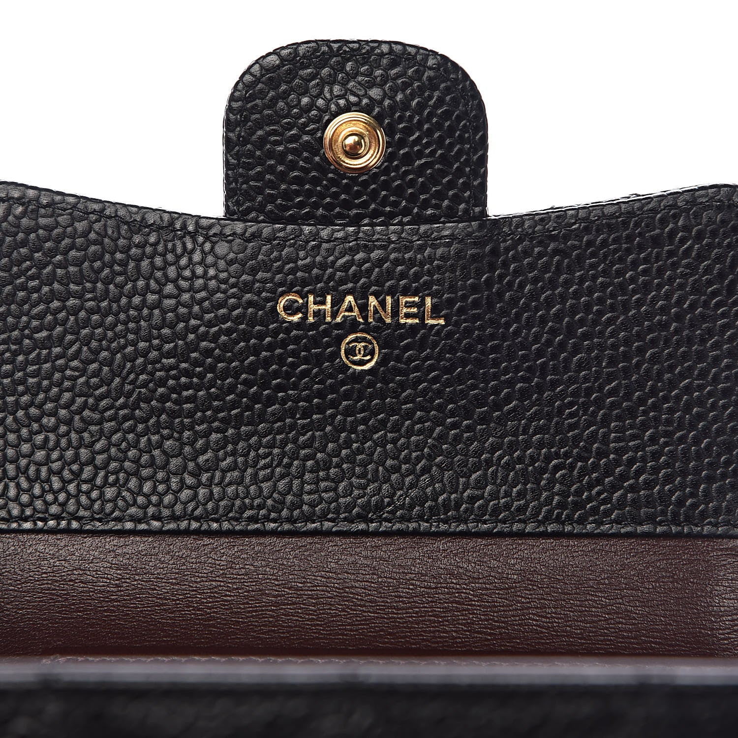 Chanel Caviar Quilted Compact Flap Wallet Black 6 of 7