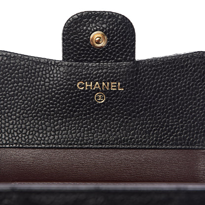 Chanel Caviar Quilted Compact Flap Wallet Black 6 of 7