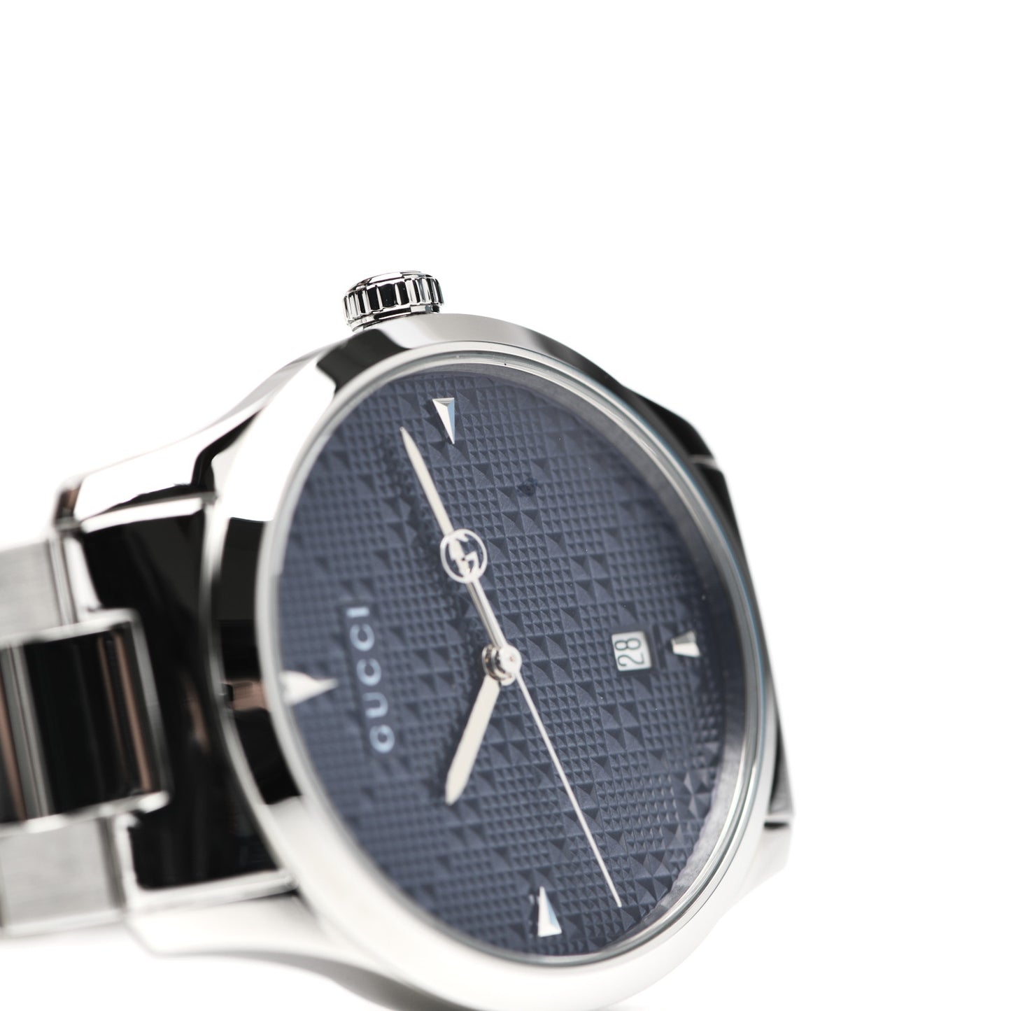 Stainless Steel 38mm G-Timeless Diamante Quartz Watch Navy