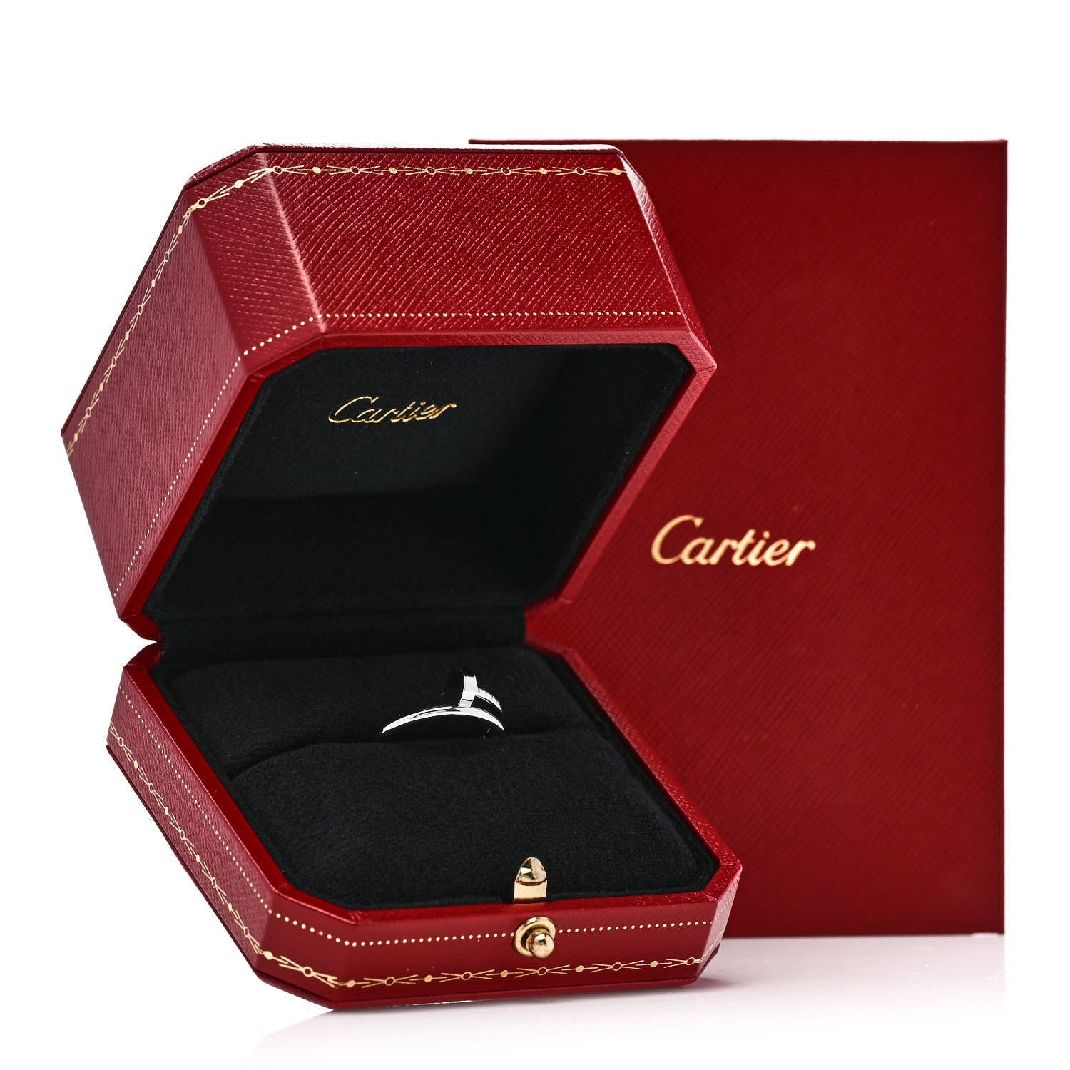 Cartier 18K White Gold Small Juste Un Clou Ring 60 9 6 of 6