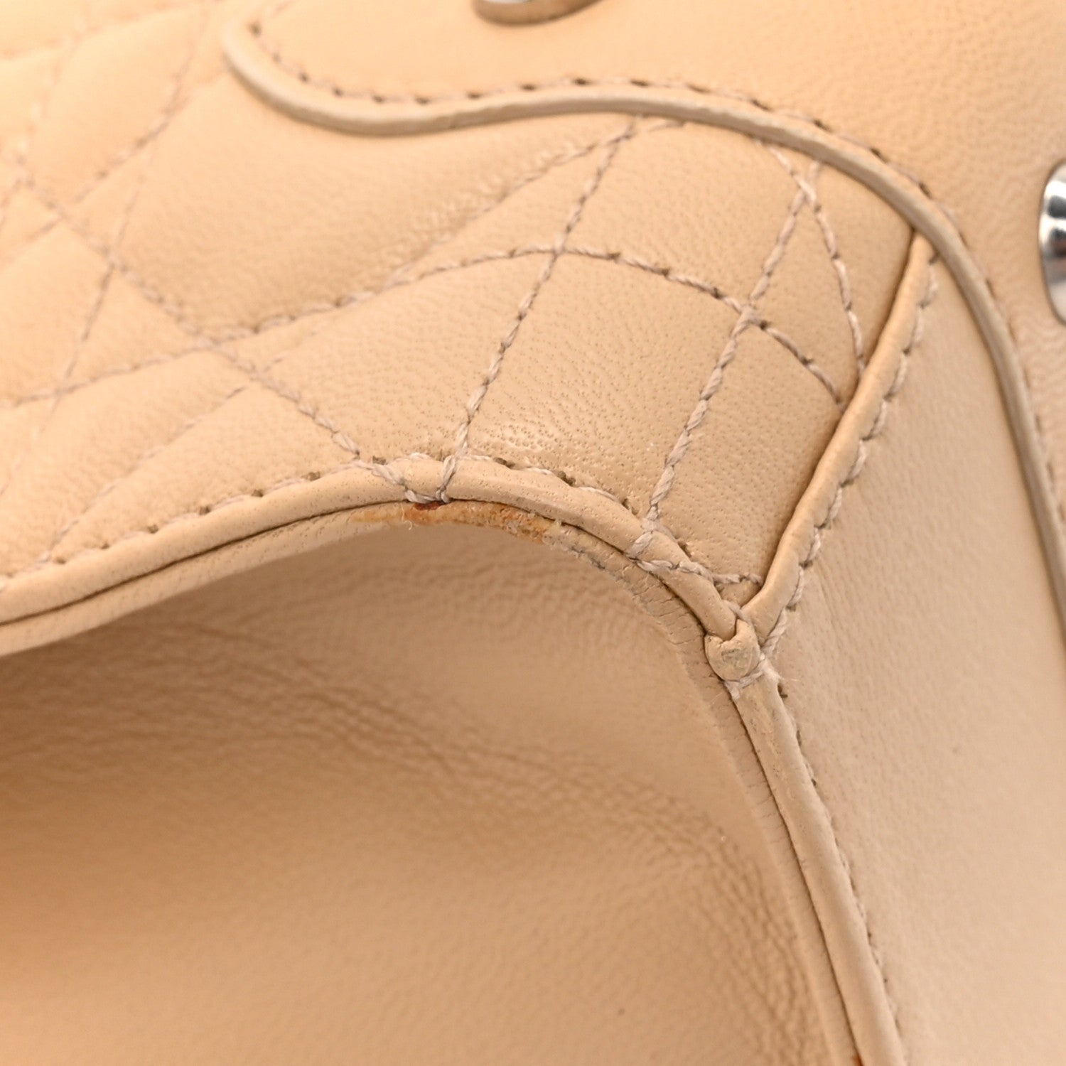 Christian Dior Lambskin Cannage Soft Lady Dior East West Beige 13 of 15