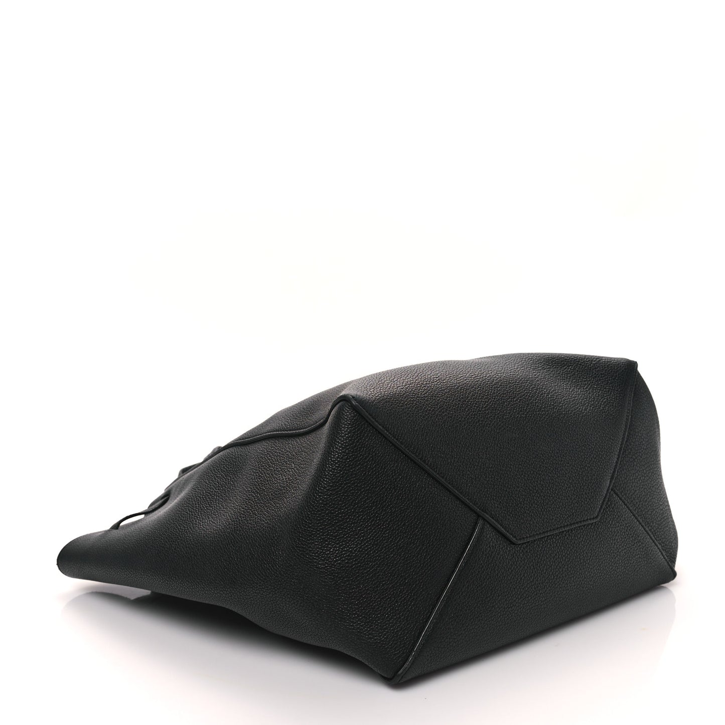 Soft Grained Calfskin Medium Belt Cabas Phantom Black
