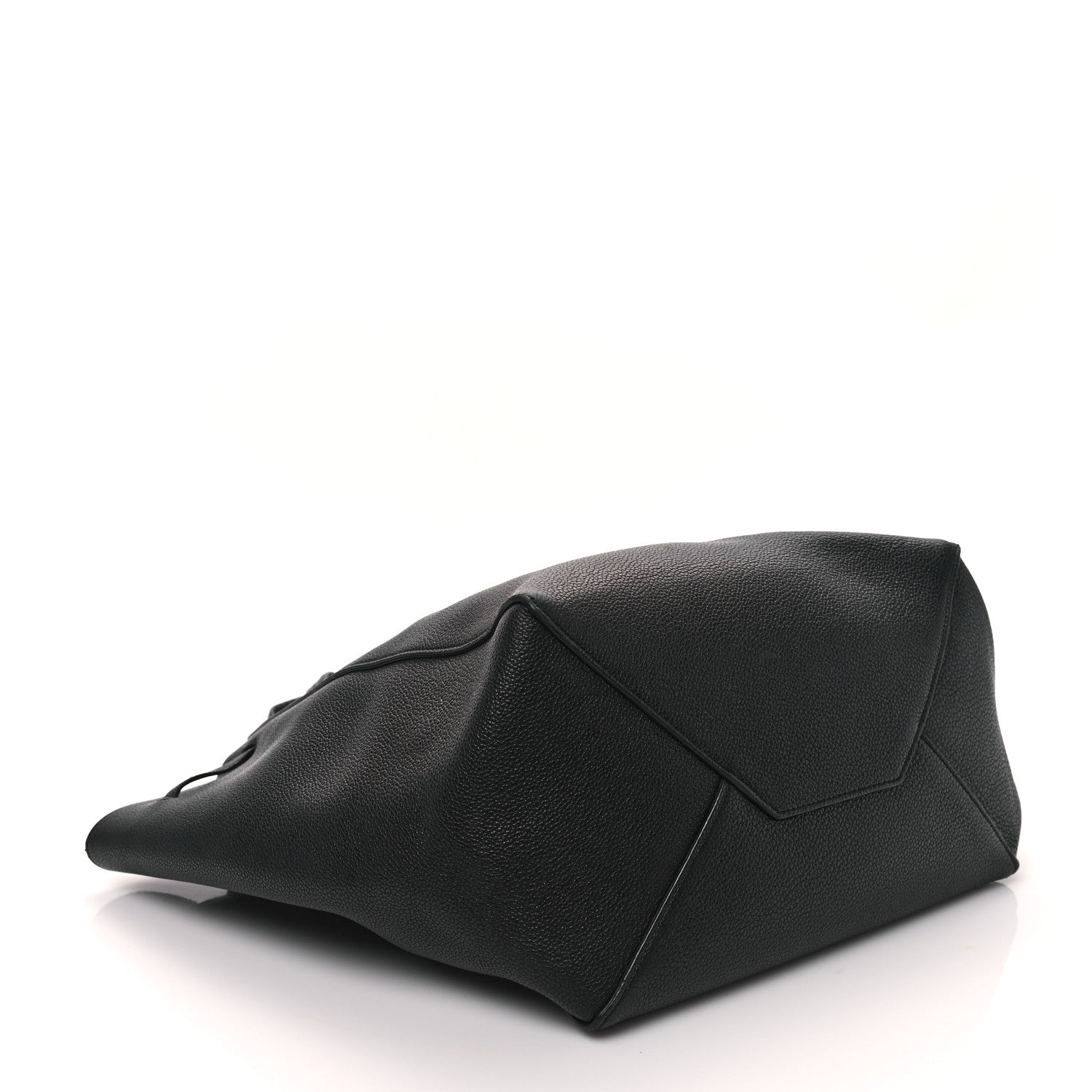 Celine Soft Grained Calfskin Medium Belt Cabas Phantom Black 4 of 13