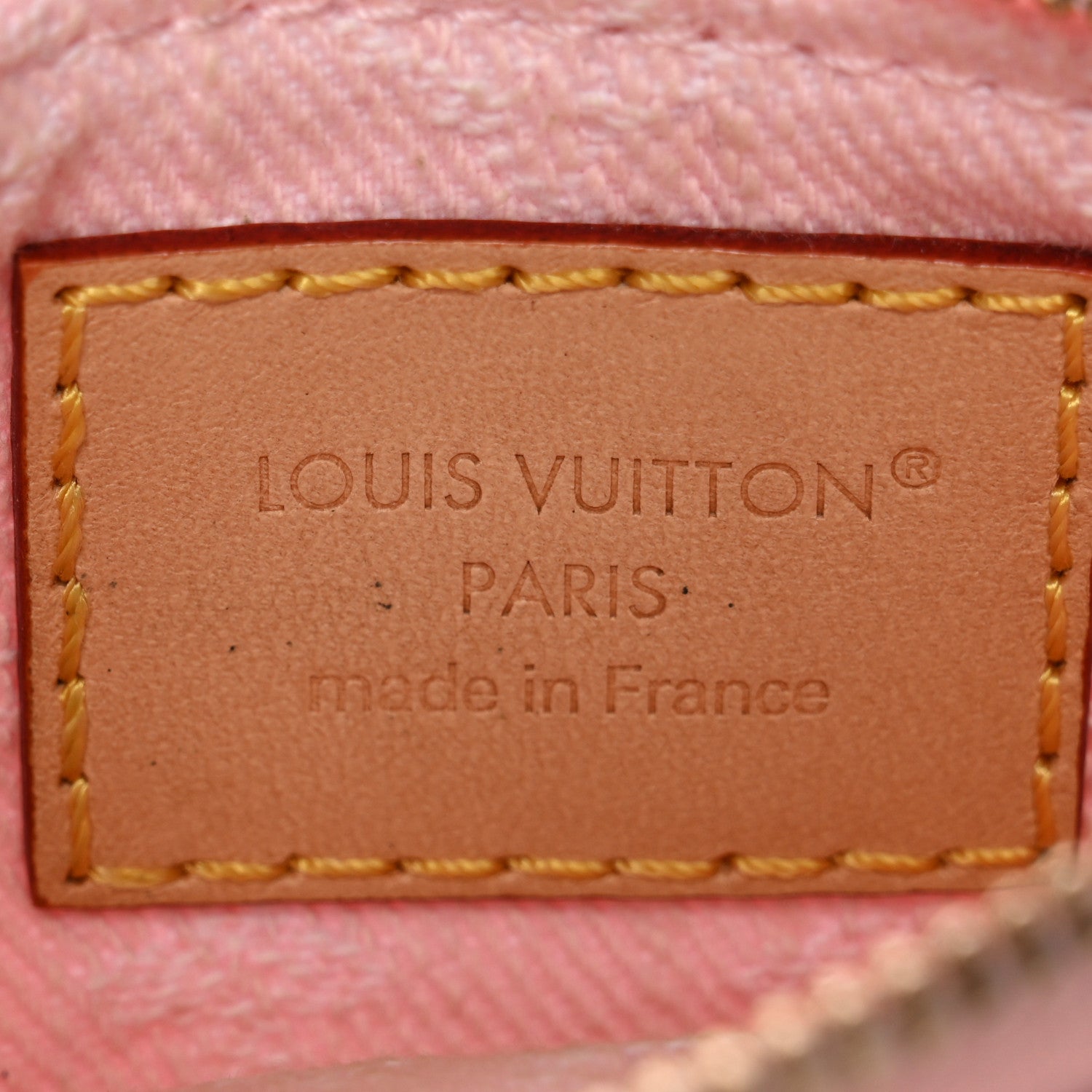 Louis Vuitton Monogram Denim Key Pouch Washed Pink 1873866