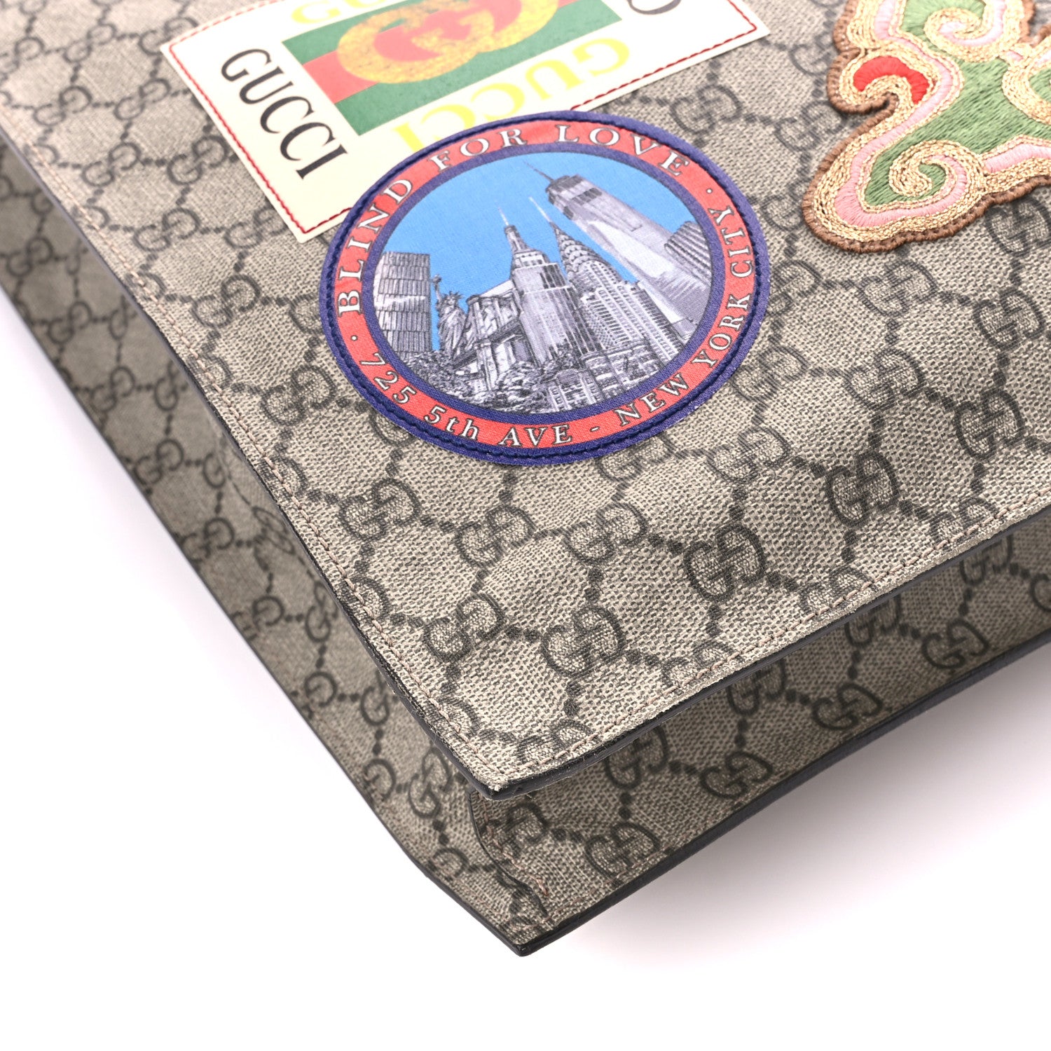 Gucci Soft GG Supreme Monogram Courrier Vertical Tote Beige New Acero 10 of 11