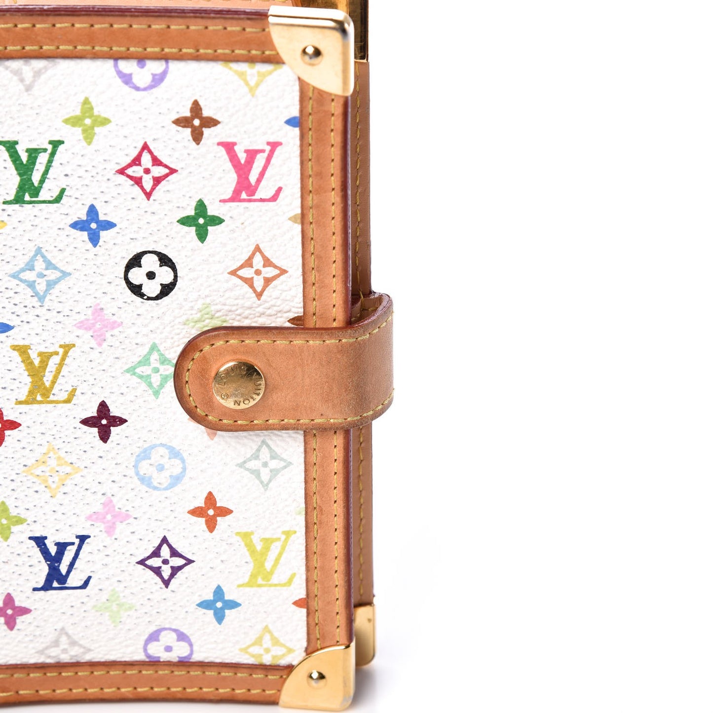 Monogram Multicolor Small Ring Agenda Cover White