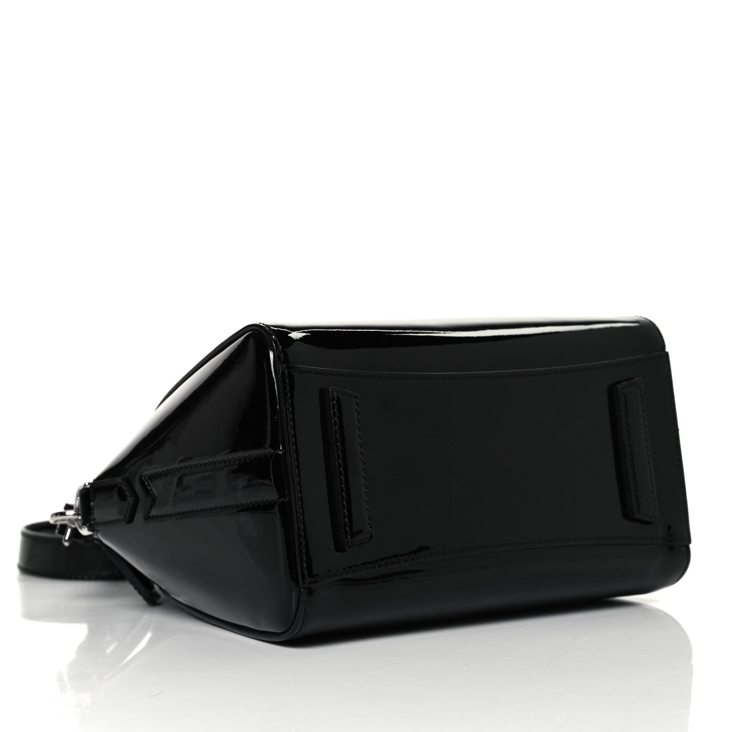 Patent Calfskin Mini Antigona Black