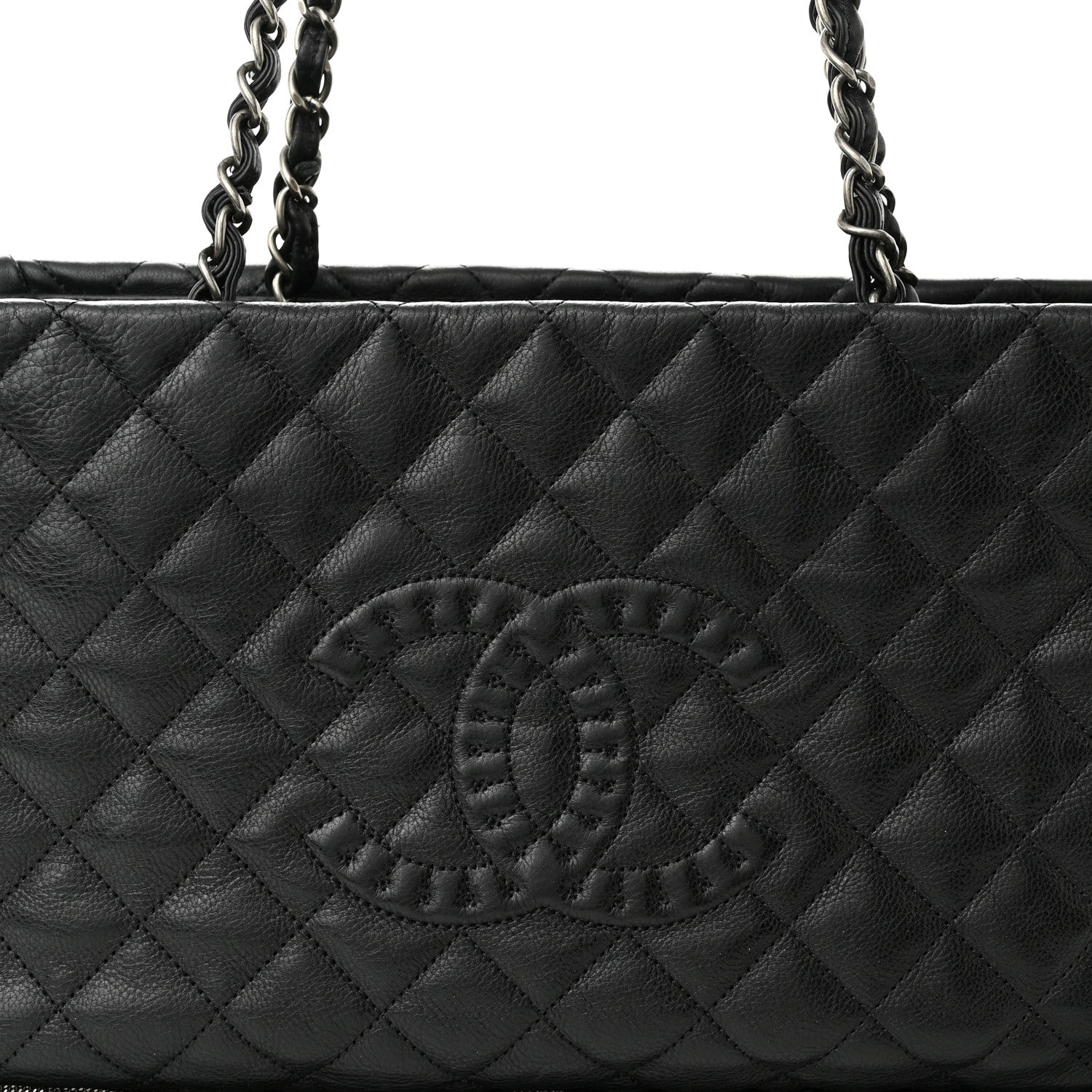 Chanel Calfskin Quilted Istanbul Small Tote Black 7 of 9