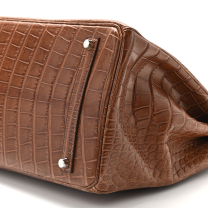 Hermes Matte Alligator Birkin 35 Alezan 9 of 10