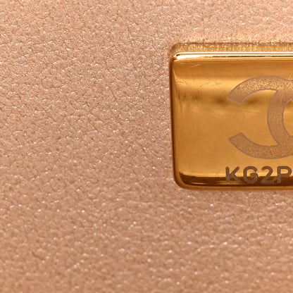 Chanel Mirror Calfskin Metallic Calfskin Medium Hollywood Boulevard Flap With Star Coin Purse Light Gold 7 of 11