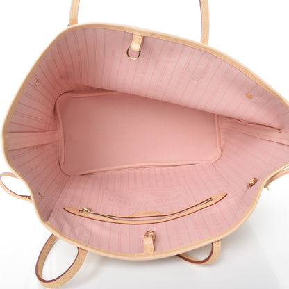 Louis Vuitton Damier Azur Neo Neverfull MM Rose Ballerine 5 of 8