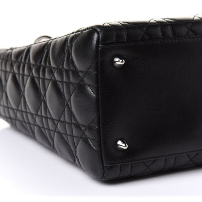 Christian Dior Lambskin Cannage Medium Lady Dior Black 5 of 10