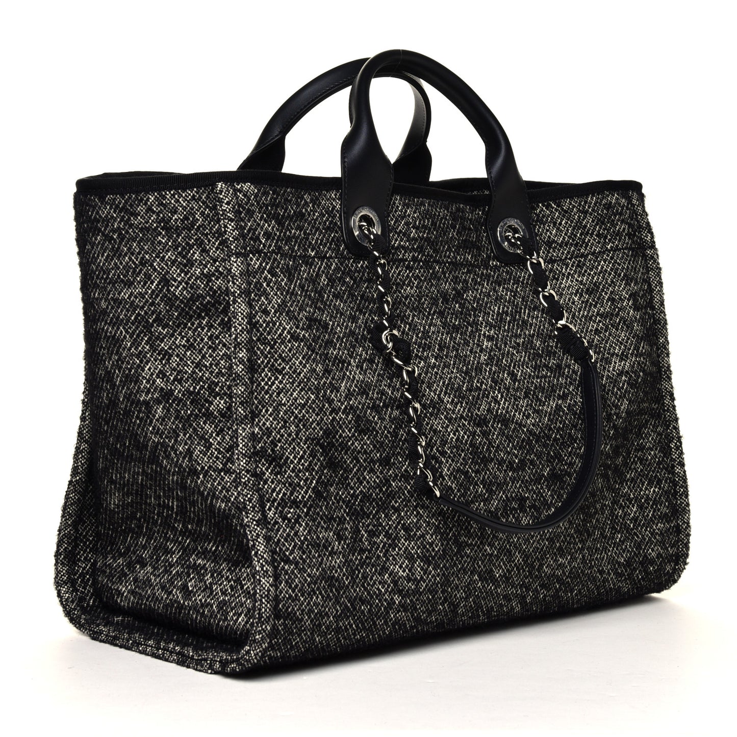 Mixed Fibers Medium Deauville Tote Black