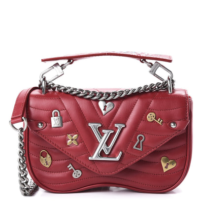 Louis Vuitton Calfskin Love Lock New Wave Chain PM Red 1 of 10