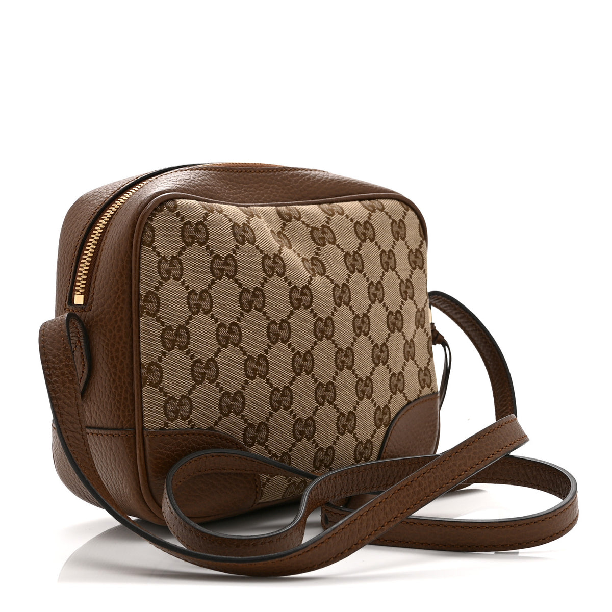Gucci Monogram Mini Bree Messenger Bag Beige Tabacco 3 of 12