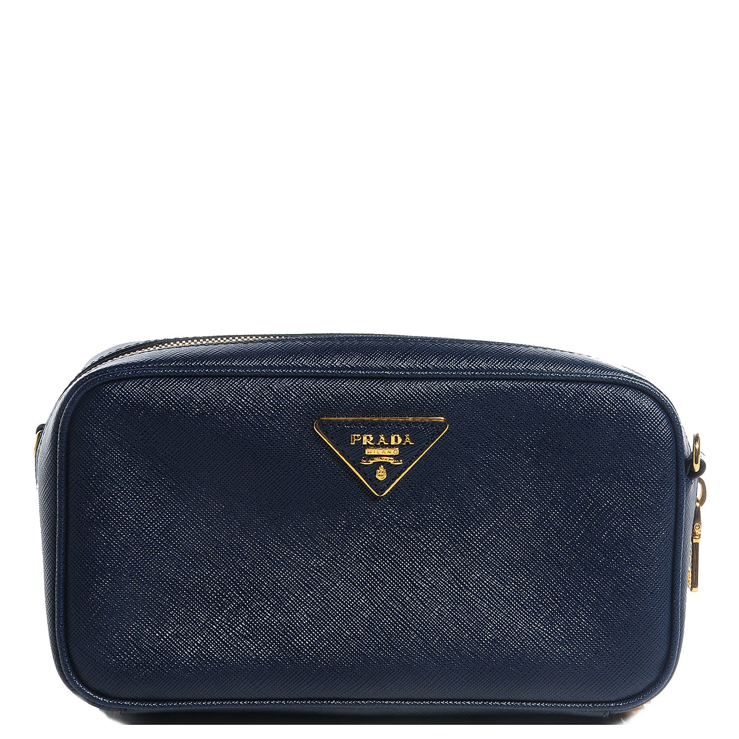 Prada Saffiano Mini Camera Crossbody Bleuette 1 of 8