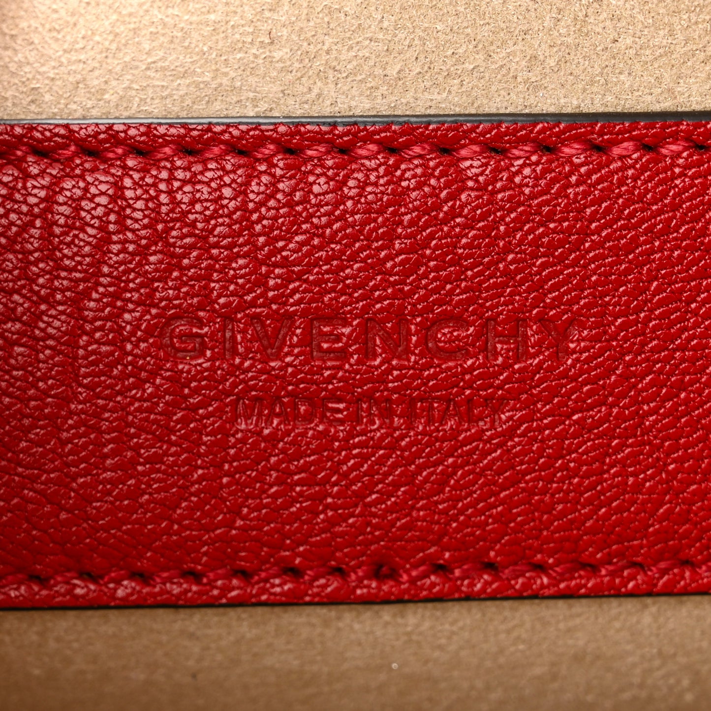 Goatskin Mini GV3 Shoulder Bag Bright Red