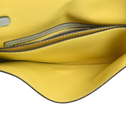 Valentino Garavani Nappa Watercolor Rockstud Wristlet Clutch Rose Green Yellow Sky 5 of 8